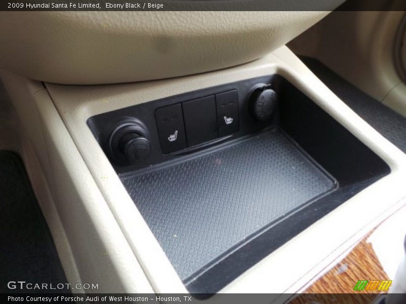 Ebony Black / Beige 2009 Hyundai Santa Fe Limited