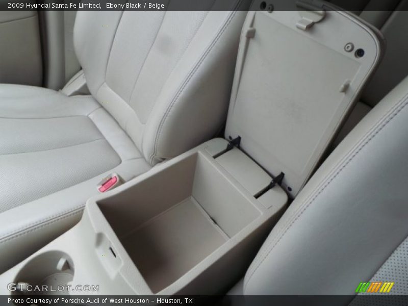 Ebony Black / Beige 2009 Hyundai Santa Fe Limited