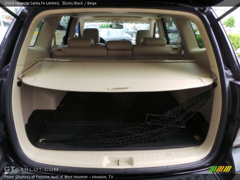 Ebony Black / Beige 2009 Hyundai Santa Fe Limited
