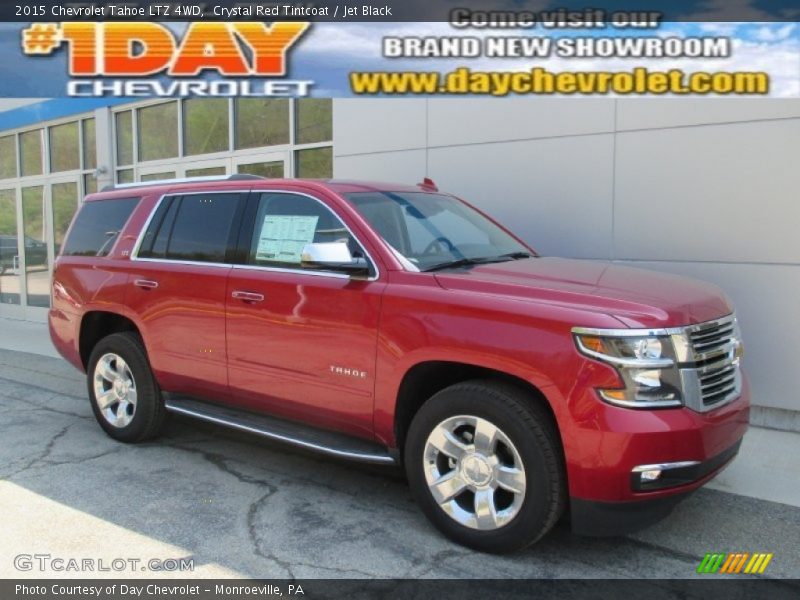 Crystal Red Tintcoat / Jet Black 2015 Chevrolet Tahoe LTZ 4WD