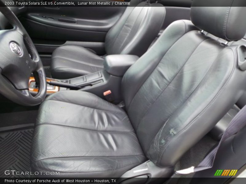 Front Seat of 2003 Solara SLE V6 Convertible