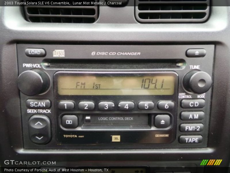 Lunar Mist Metallic / Charcoal 2003 Toyota Solara SLE V6 Convertible