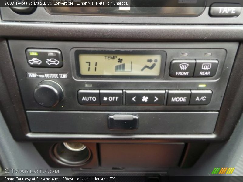 Lunar Mist Metallic / Charcoal 2003 Toyota Solara SLE V6 Convertible