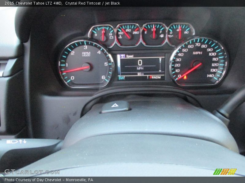 Crystal Red Tintcoat / Jet Black 2015 Chevrolet Tahoe LTZ 4WD