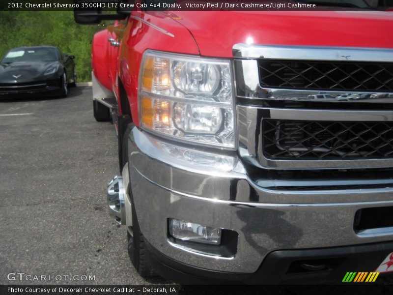 Victory Red / Dark Cashmere/Light Cashmere 2012 Chevrolet Silverado 3500HD LTZ Crew Cab 4x4 Dually