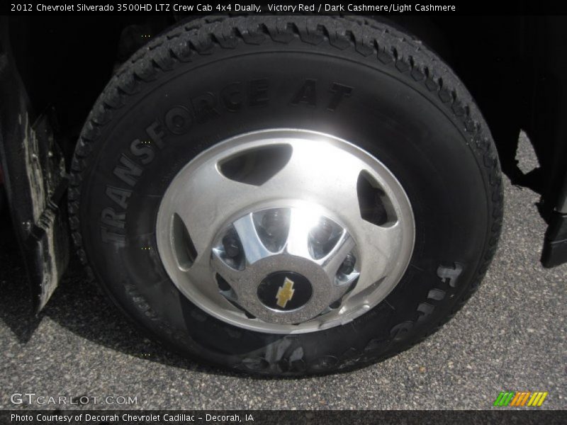 Victory Red / Dark Cashmere/Light Cashmere 2012 Chevrolet Silverado 3500HD LTZ Crew Cab 4x4 Dually