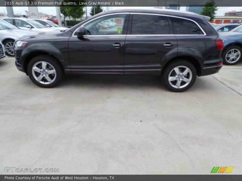 Lava Gray Metallic / Black 2015 Audi Q7 3.0 Premium Plus quattro