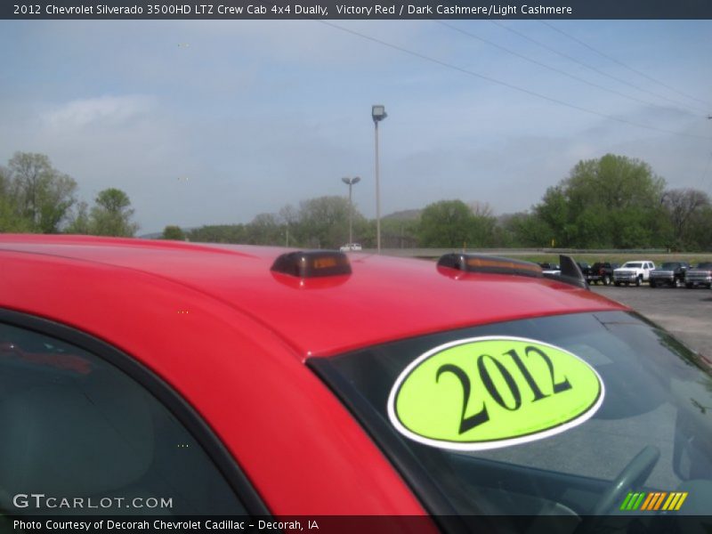 Victory Red / Dark Cashmere/Light Cashmere 2012 Chevrolet Silverado 3500HD LTZ Crew Cab 4x4 Dually