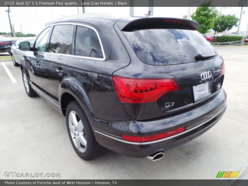 Lava Gray Metallic / Black 2015 Audi Q7 3.0 Premium Plus quattro