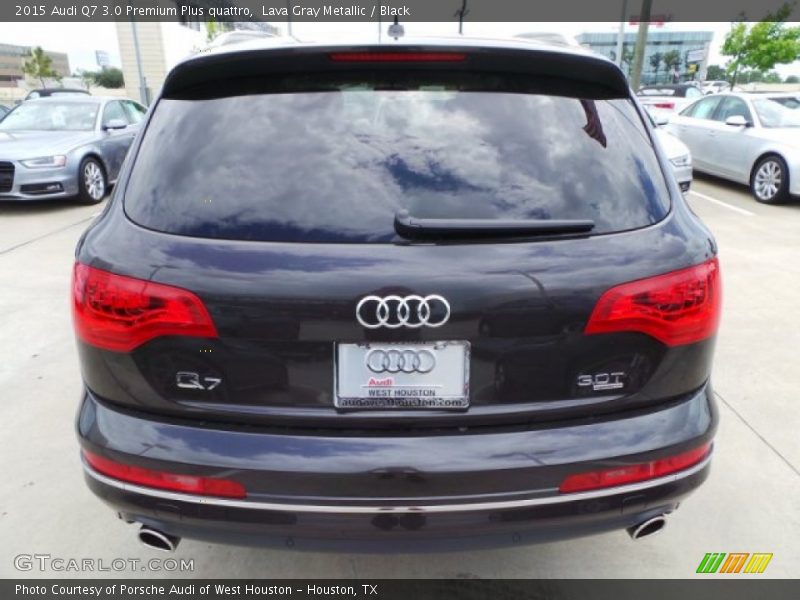 Lava Gray Metallic / Black 2015 Audi Q7 3.0 Premium Plus quattro