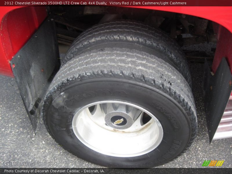 Victory Red / Dark Cashmere/Light Cashmere 2012 Chevrolet Silverado 3500HD LTZ Crew Cab 4x4 Dually