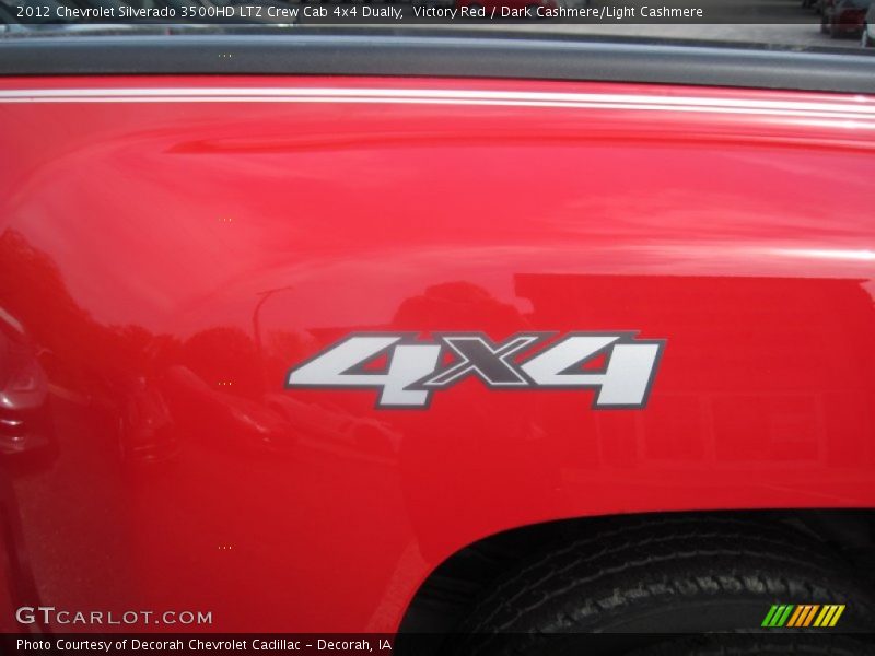 Victory Red / Dark Cashmere/Light Cashmere 2012 Chevrolet Silverado 3500HD LTZ Crew Cab 4x4 Dually