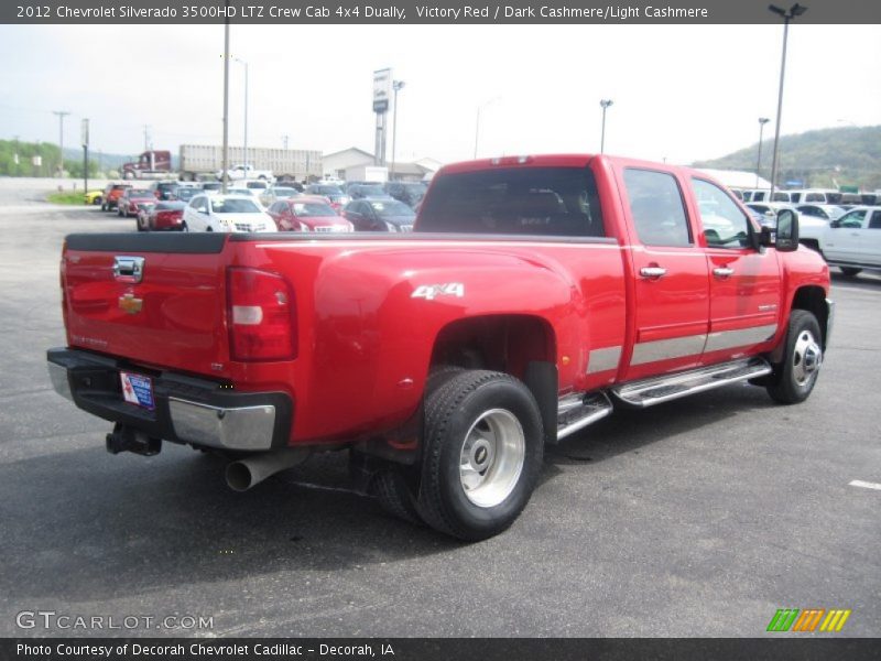 Victory Red / Dark Cashmere/Light Cashmere 2012 Chevrolet Silverado 3500HD LTZ Crew Cab 4x4 Dually