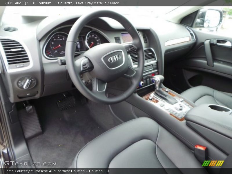 Lava Gray Metallic / Black 2015 Audi Q7 3.0 Premium Plus quattro