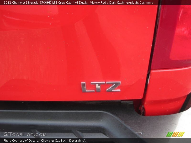 Victory Red / Dark Cashmere/Light Cashmere 2012 Chevrolet Silverado 3500HD LTZ Crew Cab 4x4 Dually
