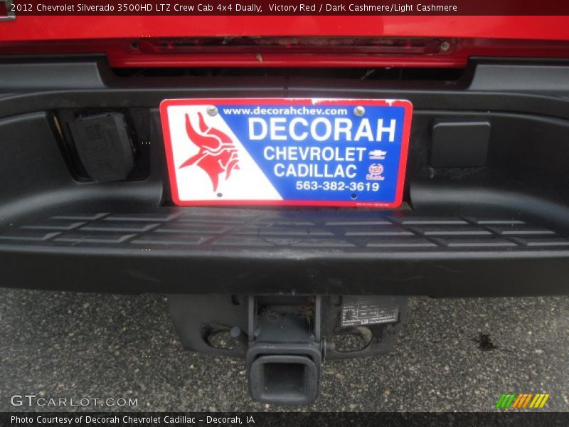 Victory Red / Dark Cashmere/Light Cashmere 2012 Chevrolet Silverado 3500HD LTZ Crew Cab 4x4 Dually
