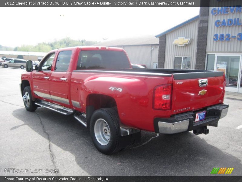 Victory Red / Dark Cashmere/Light Cashmere 2012 Chevrolet Silverado 3500HD LTZ Crew Cab 4x4 Dually