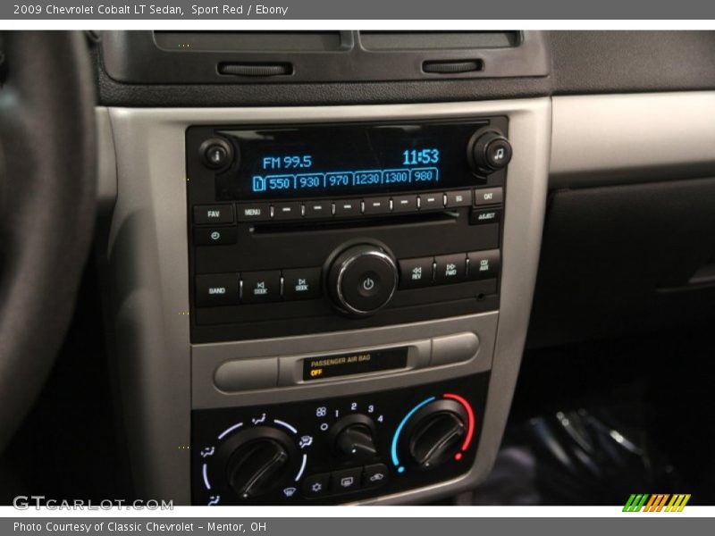 Sport Red / Ebony 2009 Chevrolet Cobalt LT Sedan