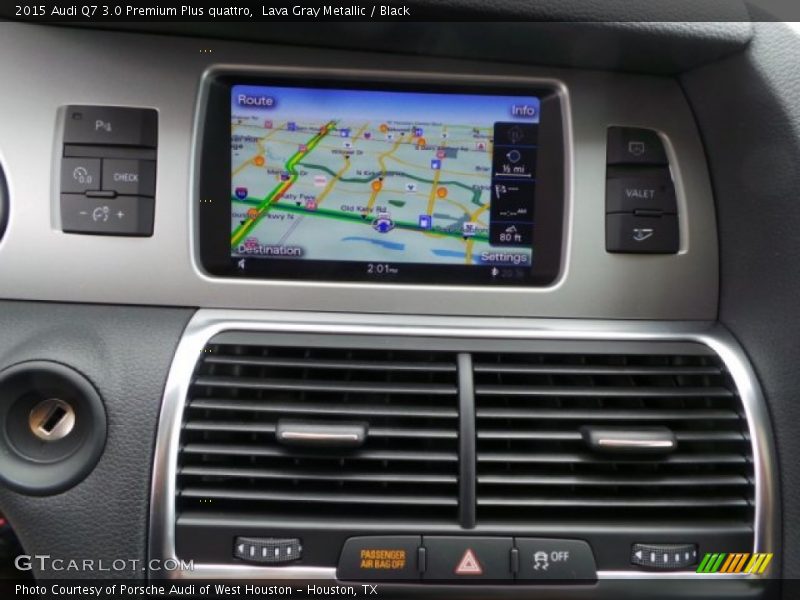Lava Gray Metallic / Black 2015 Audi Q7 3.0 Premium Plus quattro
