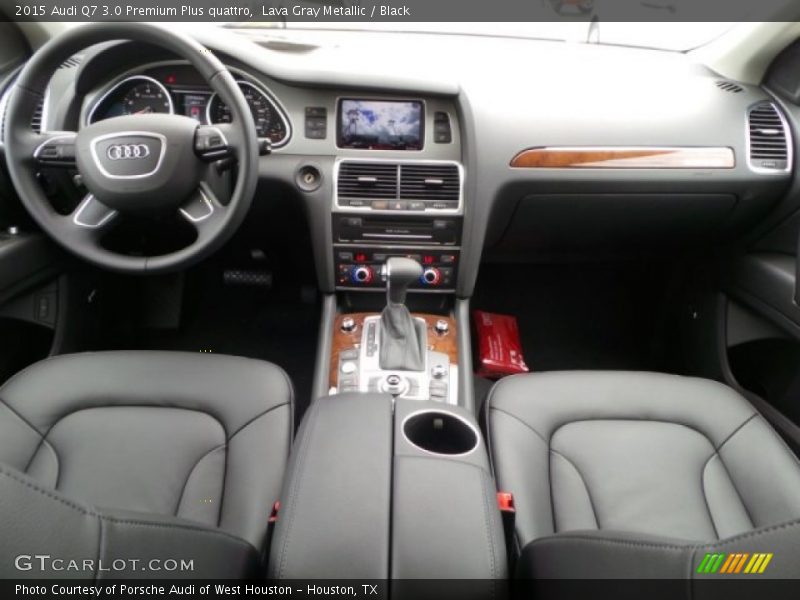 Lava Gray Metallic / Black 2015 Audi Q7 3.0 Premium Plus quattro
