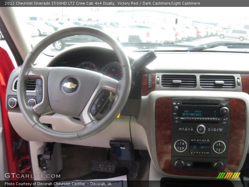 Victory Red / Dark Cashmere/Light Cashmere 2012 Chevrolet Silverado 3500HD LTZ Crew Cab 4x4 Dually