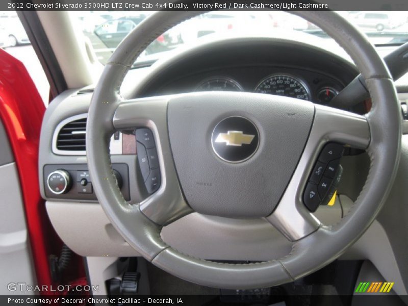 Victory Red / Dark Cashmere/Light Cashmere 2012 Chevrolet Silverado 3500HD LTZ Crew Cab 4x4 Dually