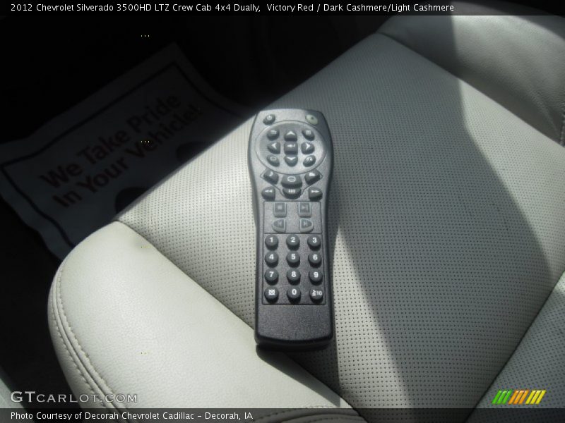 Victory Red / Dark Cashmere/Light Cashmere 2012 Chevrolet Silverado 3500HD LTZ Crew Cab 4x4 Dually