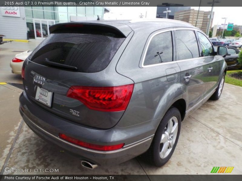 Graphite Gray Metallic / Limestone Gray 2015 Audi Q7 3.0 Premium Plus quattro