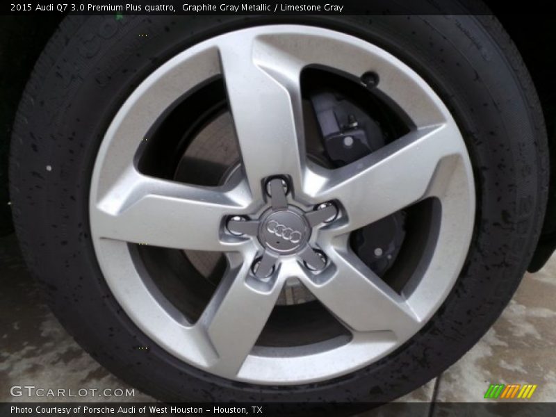 Graphite Gray Metallic / Limestone Gray 2015 Audi Q7 3.0 Premium Plus quattro