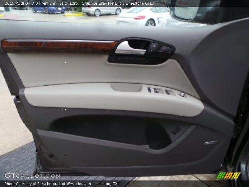 Graphite Gray Metallic / Limestone Gray 2015 Audi Q7 3.0 Premium Plus quattro