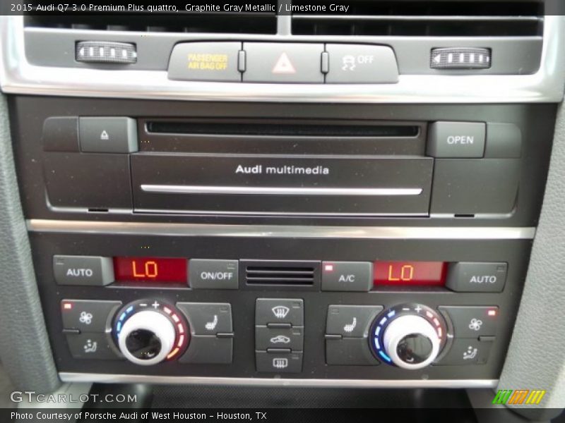 Graphite Gray Metallic / Limestone Gray 2015 Audi Q7 3.0 Premium Plus quattro