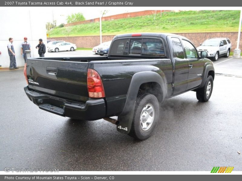 Black Sand Pearl / Graphite Gray 2007 Toyota Tacoma Access Cab 4x4