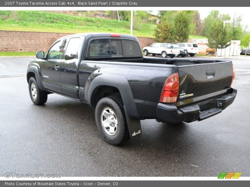 Black Sand Pearl / Graphite Gray 2007 Toyota Tacoma Access Cab 4x4