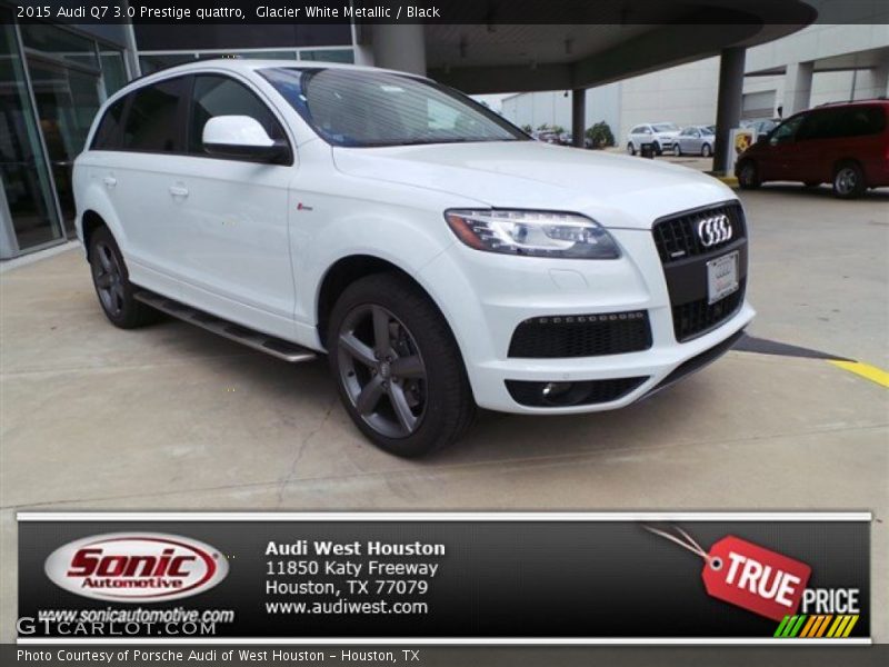 Glacier White Metallic / Black 2015 Audi Q7 3.0 Prestige quattro