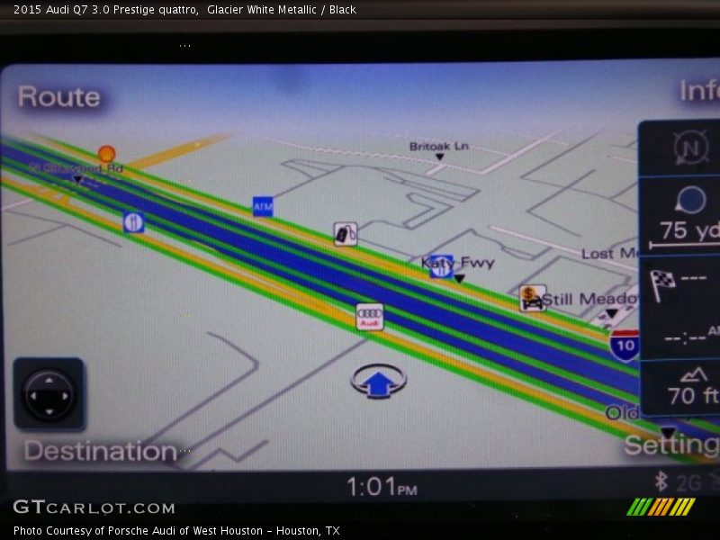 Glacier White Metallic / Black 2015 Audi Q7 3.0 Prestige quattro