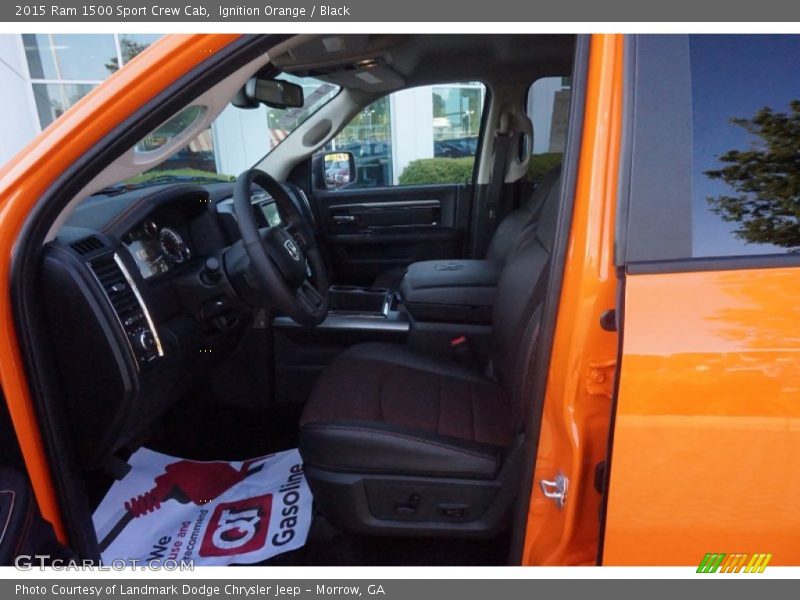 Ignition Orange / Black 2015 Ram 1500 Sport Crew Cab