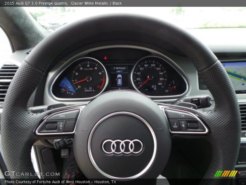 Glacier White Metallic / Black 2015 Audi Q7 3.0 Prestige quattro