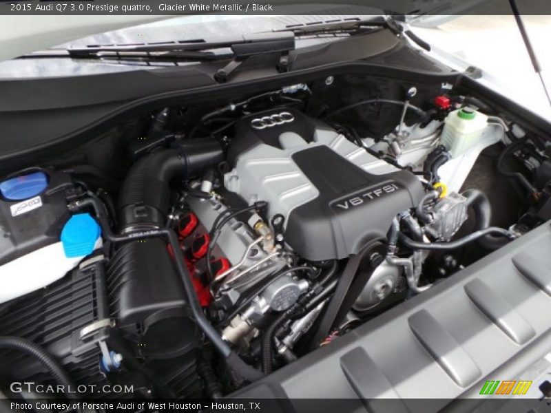 Glacier White Metallic / Black 2015 Audi Q7 3.0 Prestige quattro