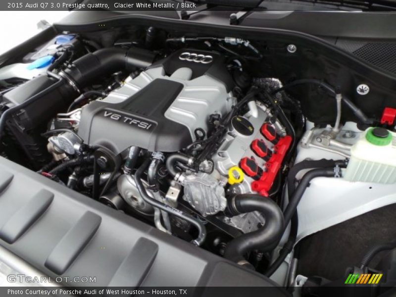 Glacier White Metallic / Black 2015 Audi Q7 3.0 Prestige quattro
