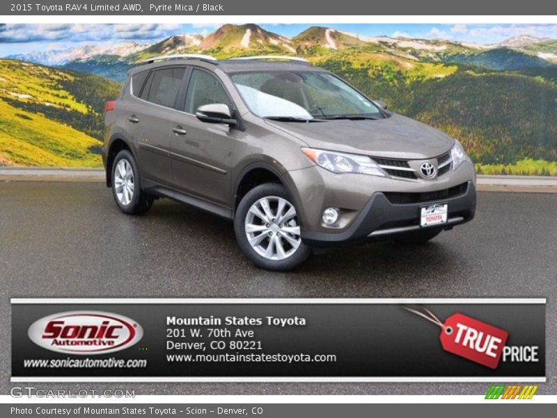 Pyrite Mica / Black 2015 Toyota RAV4 Limited AWD