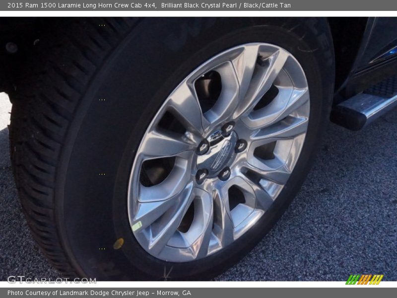 Brilliant Black Crystal Pearl / Black/Cattle Tan 2015 Ram 1500 Laramie Long Horn Crew Cab 4x4