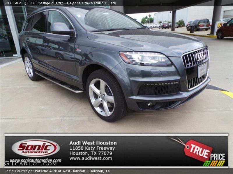 Daytona Gray Metallic / Black 2015 Audi Q7 3.0 Prestige quattro
