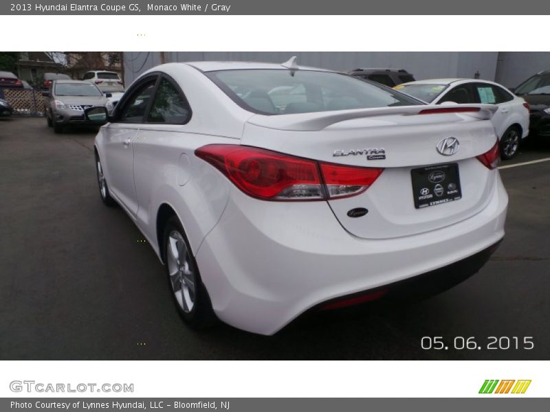 Monaco White / Gray 2013 Hyundai Elantra Coupe GS