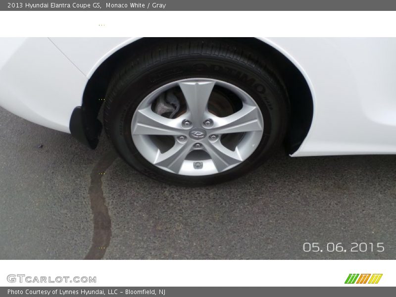 Monaco White / Gray 2013 Hyundai Elantra Coupe GS