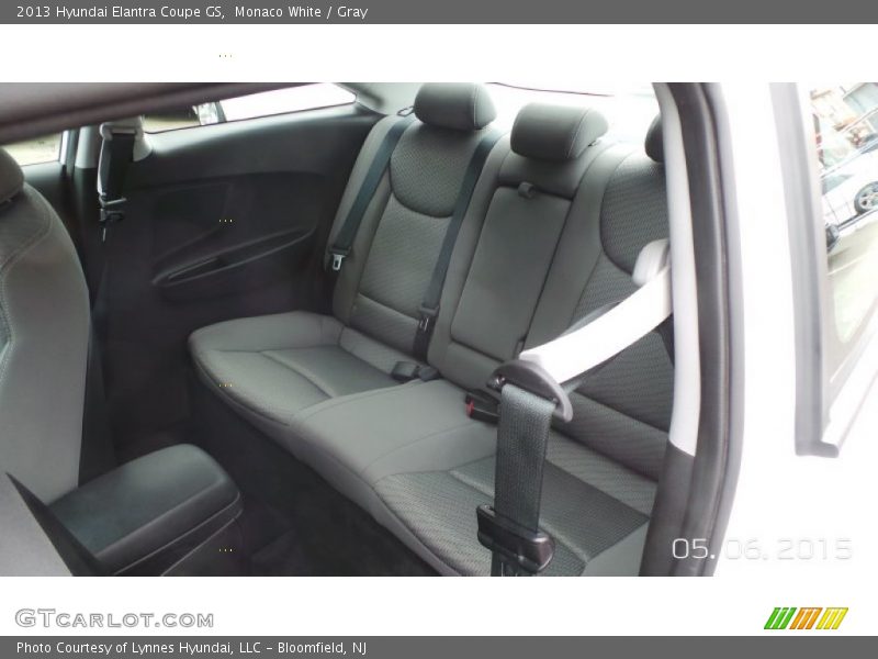 Monaco White / Gray 2013 Hyundai Elantra Coupe GS