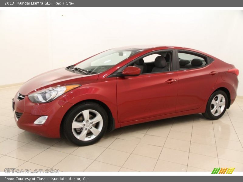 Red / Gray 2013 Hyundai Elantra GLS