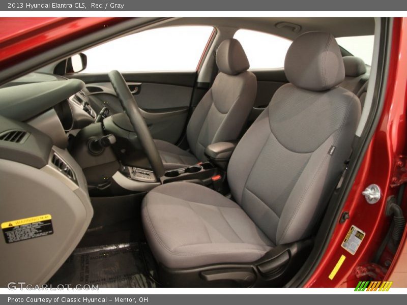 Red / Gray 2013 Hyundai Elantra GLS