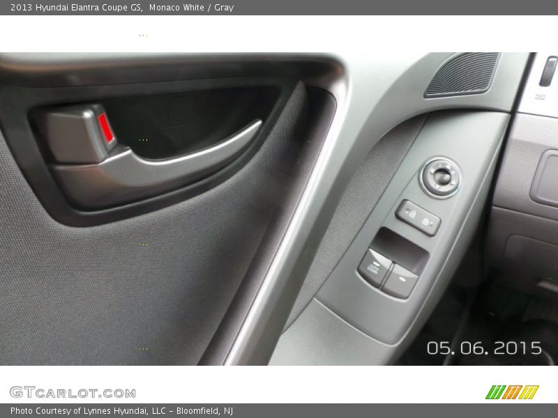 Monaco White / Gray 2013 Hyundai Elantra Coupe GS