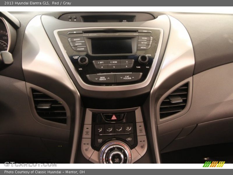 Red / Gray 2013 Hyundai Elantra GLS