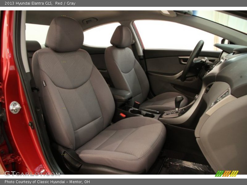Red / Gray 2013 Hyundai Elantra GLS